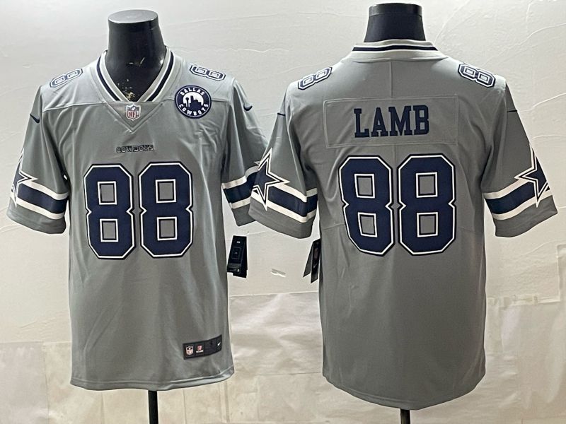 2026 Men Dallas Cowboys #88 Lamb Grey Nike Limited NFL Jersey style 004->dallas cowboys->NFL Jersey